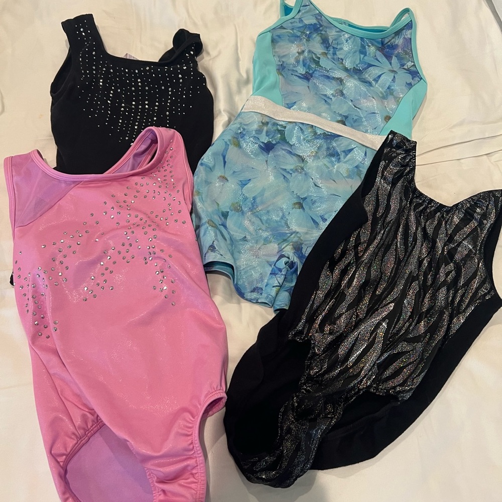 Lot of 4 Gymnastics Leotards size 6x
